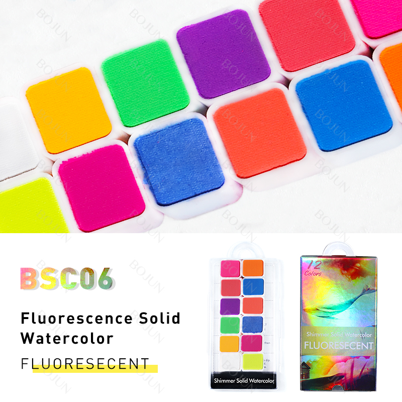 BOJUN BSC06 | 12 Colors Nail Shimmer Solid Watercolor